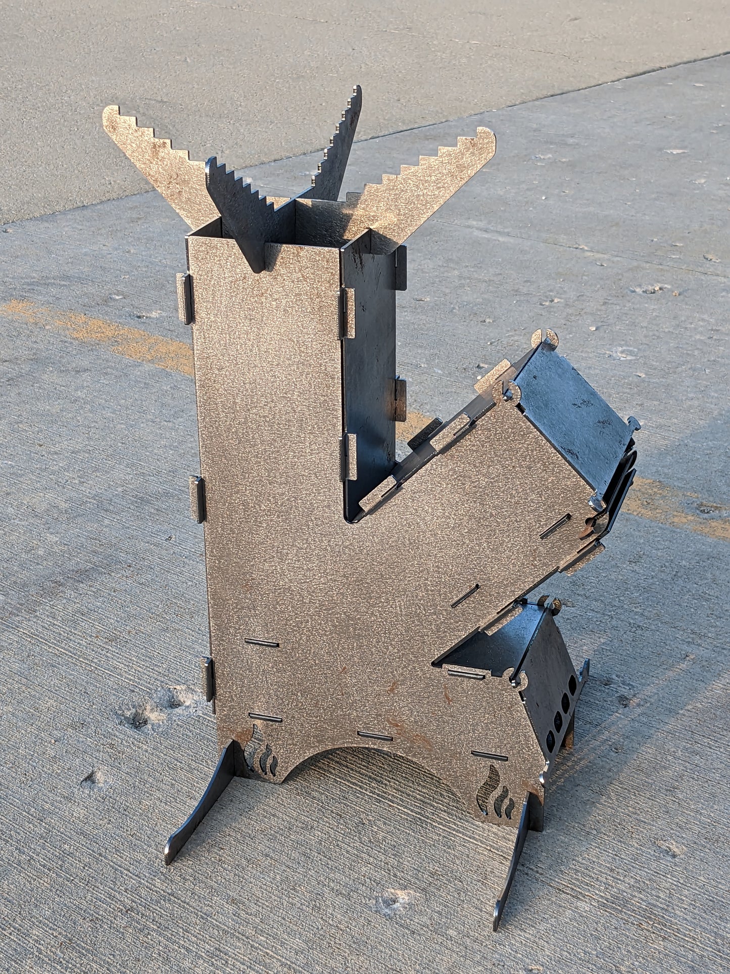Collapsible Rocket Stove