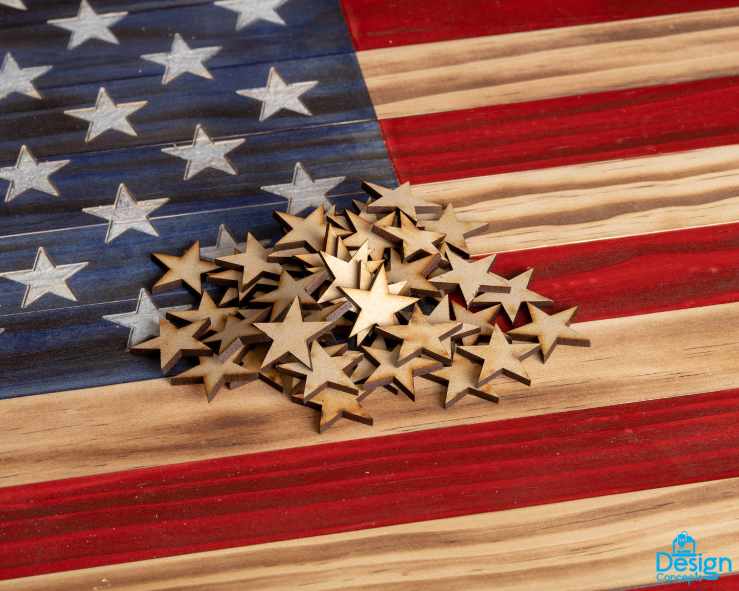 50 American Flag Stars For Your Flag Project (1-1/8" - 1.125")