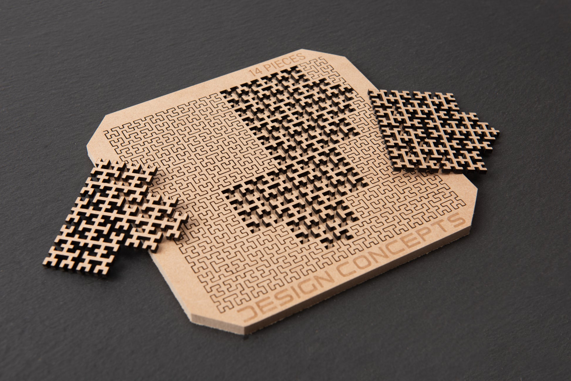 Fractal Jigsaw Puzzle (14-Piece Block Version) - Design Concepts Chi