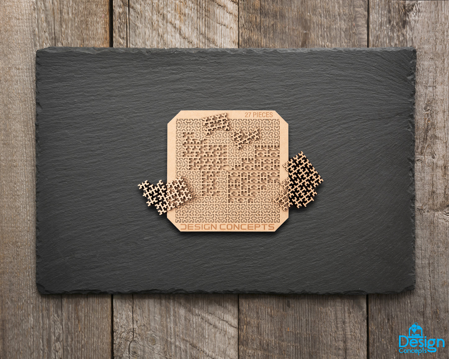 Fractal Jigsaw Puzzle (27-Piece Block Version) - Design Concepts Chi