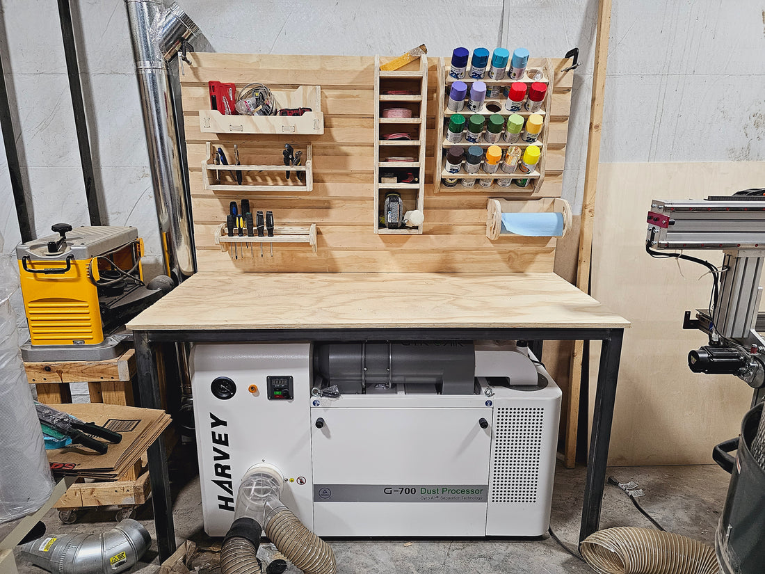 The Harvey G700 and the French Cleat Tool Bench