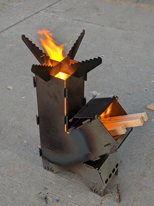 Collapsible Rocket Stove