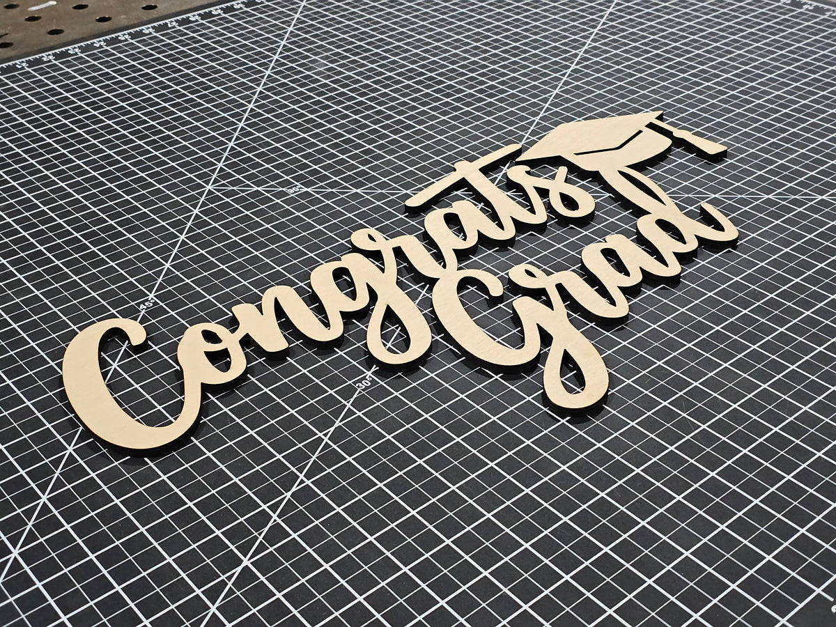 Congrats Grad Sign Personalized Custom Wooden Congrats Grad Sign, Graduation Party Decor – Design ...