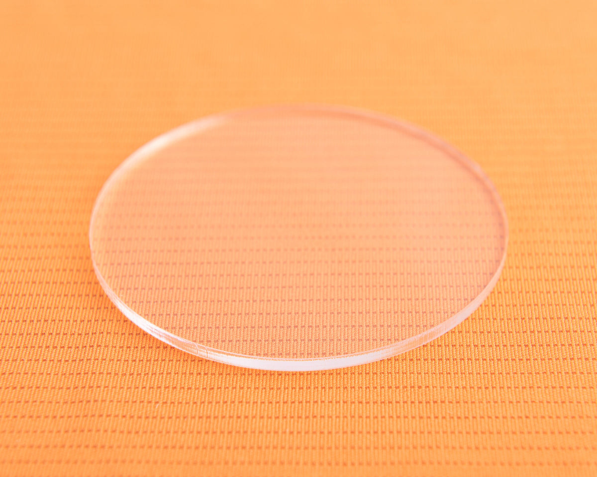 20 Large Clear Acrylic Plastic Discs (Sizes) - Design Concepts Chi