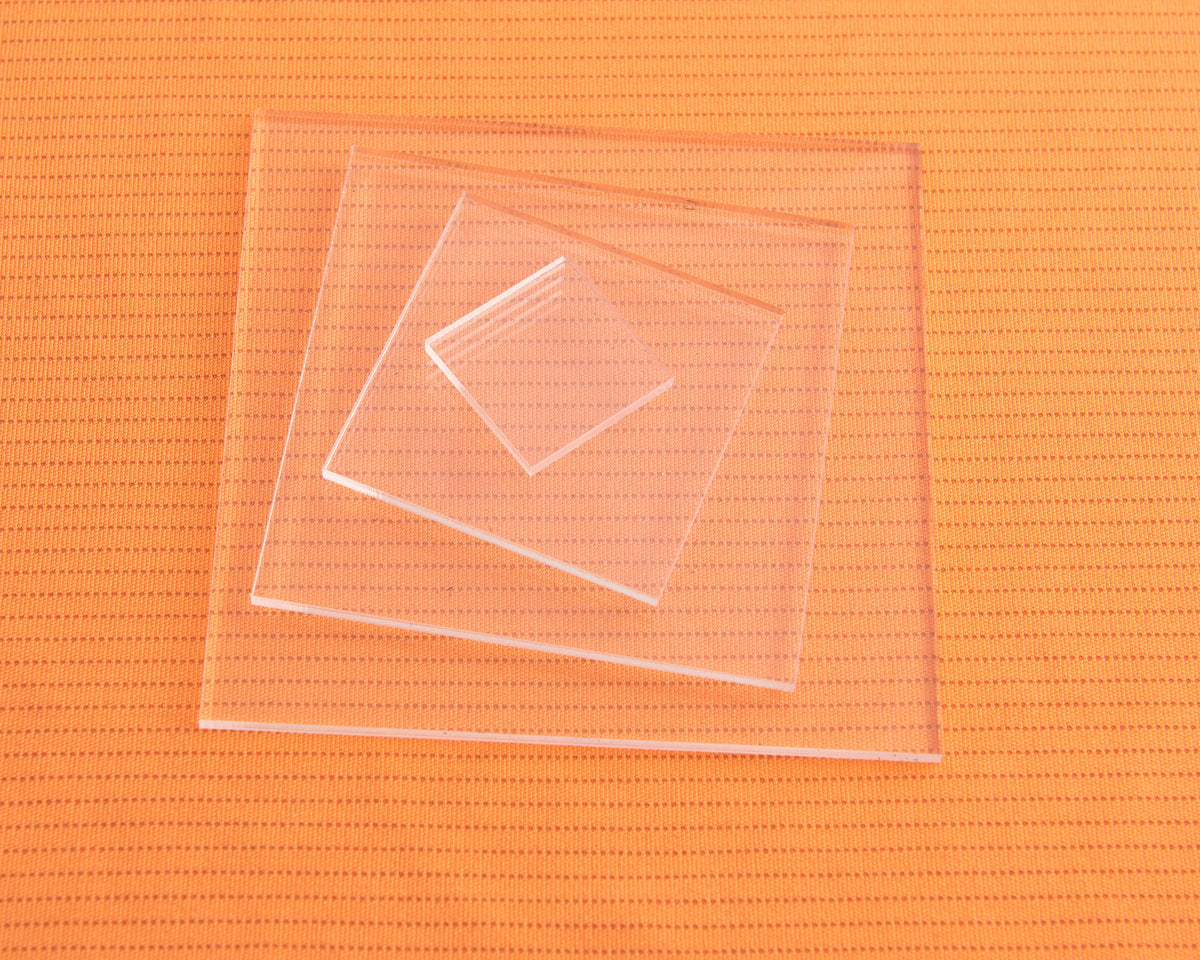Clear Acrylic Plastic Squares (Sizes) - Design Concepts Chi