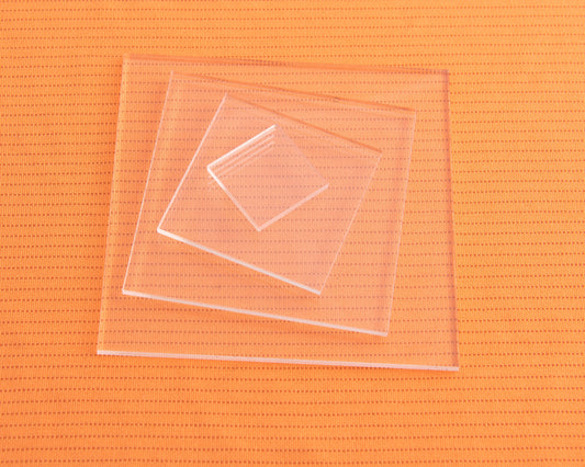 Clear Acrylic Plastic Squares (Sizes) - Design Concepts Chi