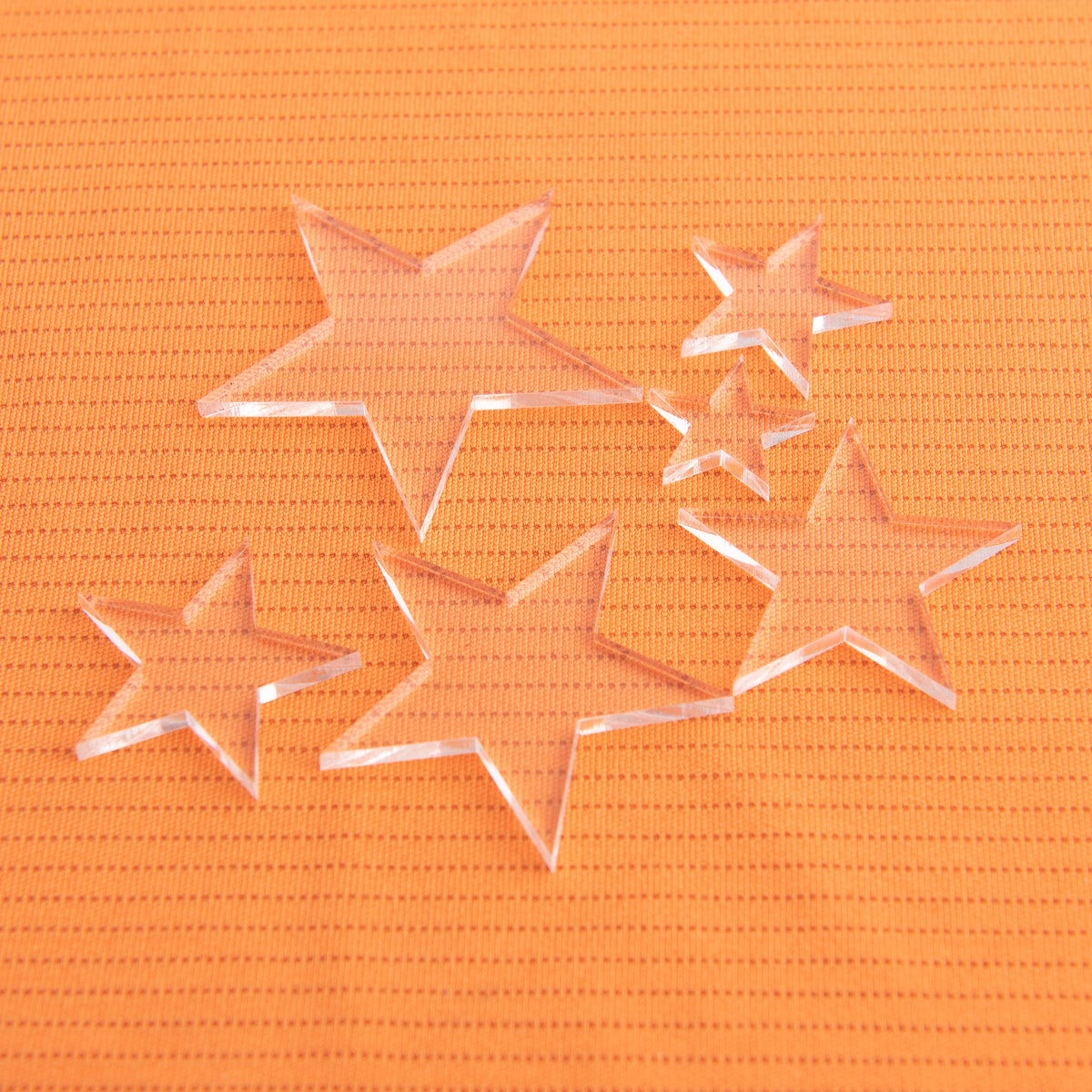 Clear Acrylic Plastic Stars,  1/8" Thick Stars 50, 100, 300 - Design Concepts Chi