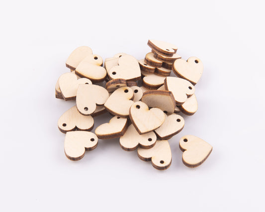 3/4 Inch Hearts with 2mm Hole (50 100 300) - Design Concepts Chi