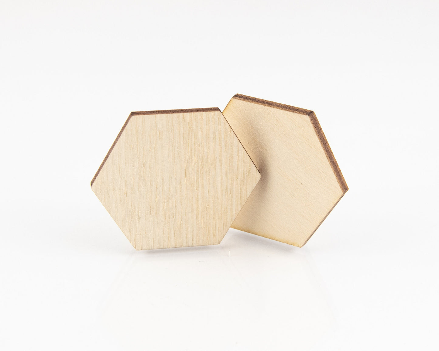Wood Hexagon Tile Blanks - Shapes - Game Board - Unfinished - Terrain - 1/8" thick - Design Concepts Chi