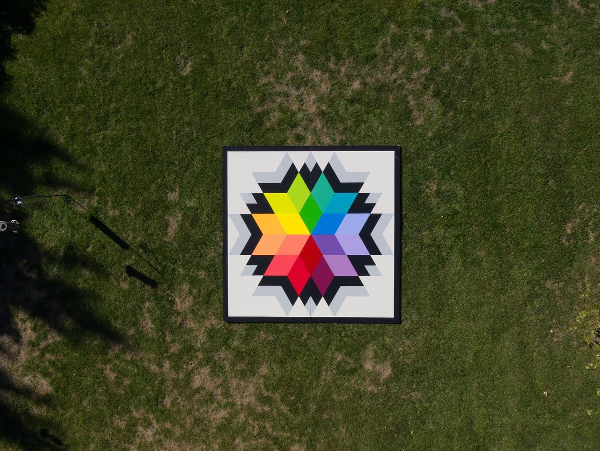 Gravity Paper Printed Barn Quilt Pattern (Sizes) - Design Concepts Chi