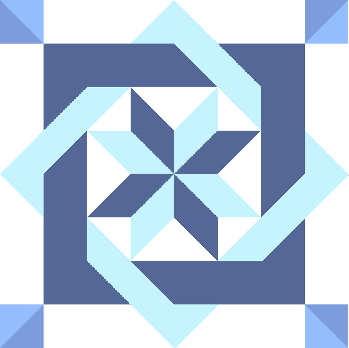 Labyrinth Paper Printed Barn Quilt Pattern - Design Concepts Chi