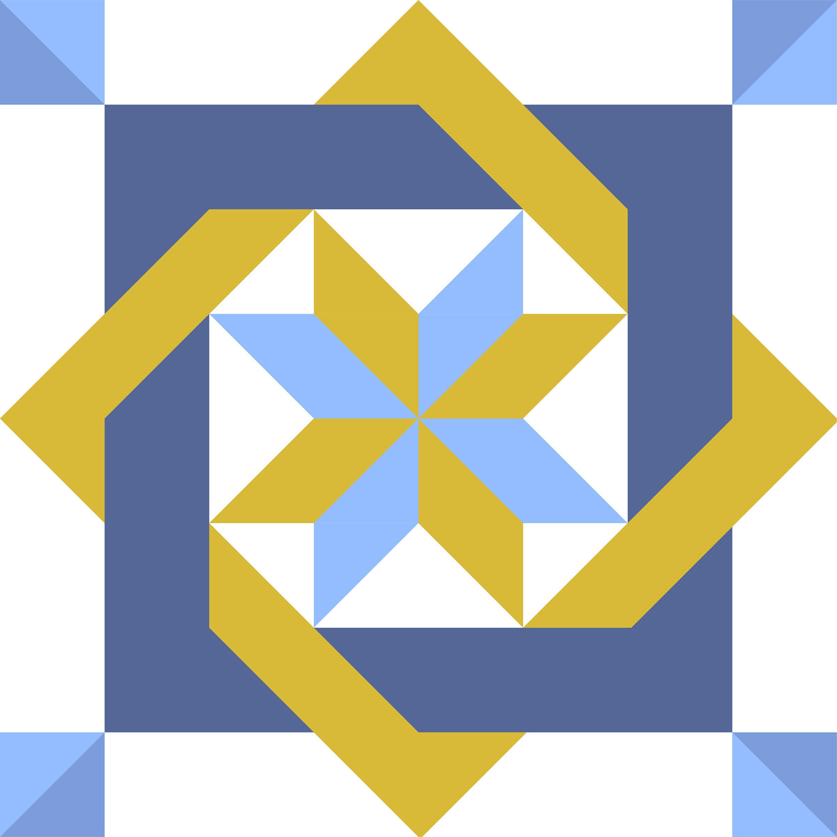 Labyrinth Paper Printed Barn Quilt Pattern - Design Concepts Chi
