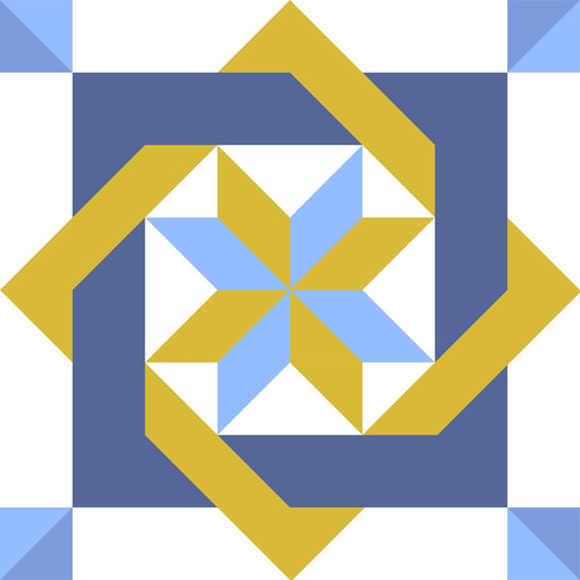 Labyrinth Paper Printed Barn Quilt Pattern - Design Concepts Chi