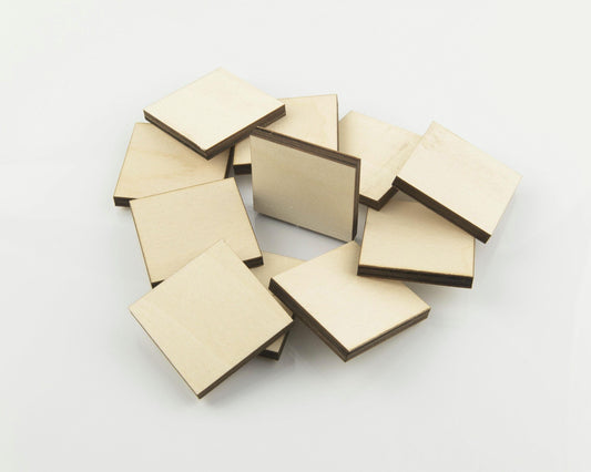1/4" Thick Wood Squares, 50, 100, 300 - Design Concepts Chi