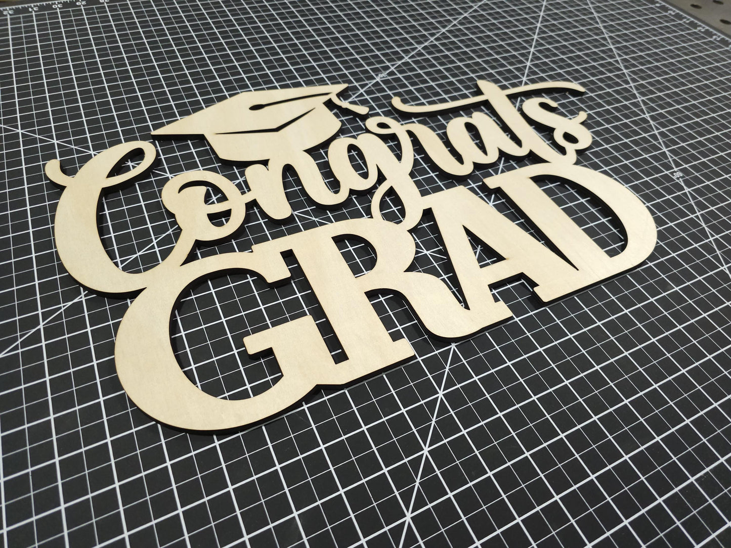 Congrats Grad Sign, Graduation Party Welcome Sign, Custom Wooden Backdrop Sign, Congratulations Decoration
