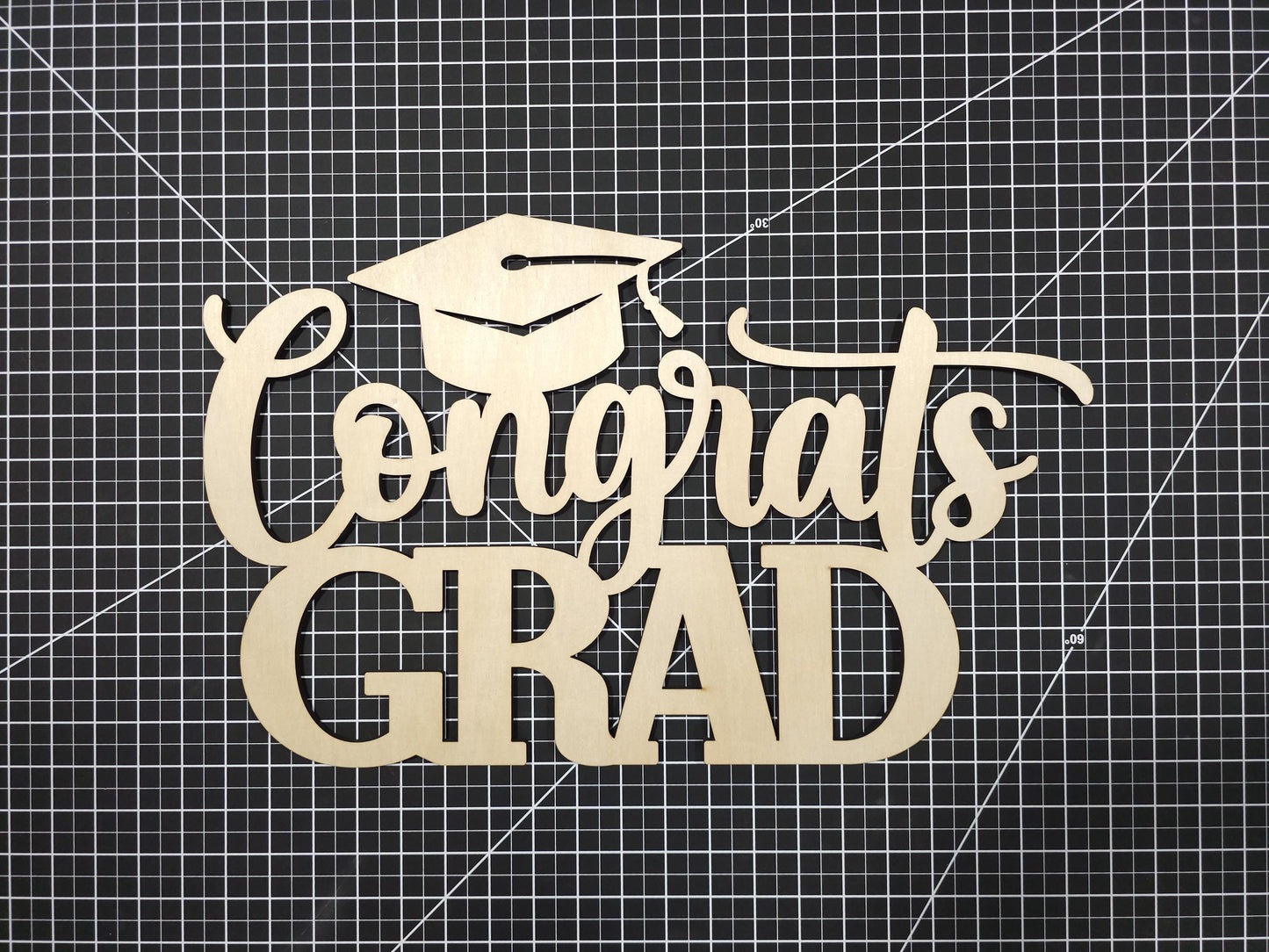 Congrats Grad Sign, Graduation Party Welcome Sign, Custom Wooden Backdrop Sign, Congratulations Decoration
