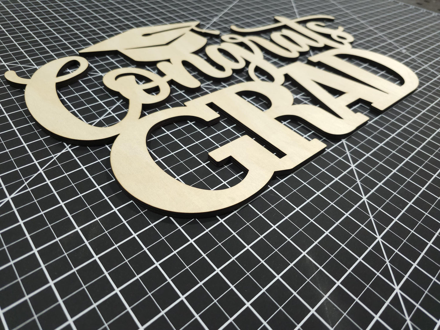 Congrats Grad Sign, Graduation Party Welcome Sign, Custom Wooden Backdrop Sign, Congratulations Decoration