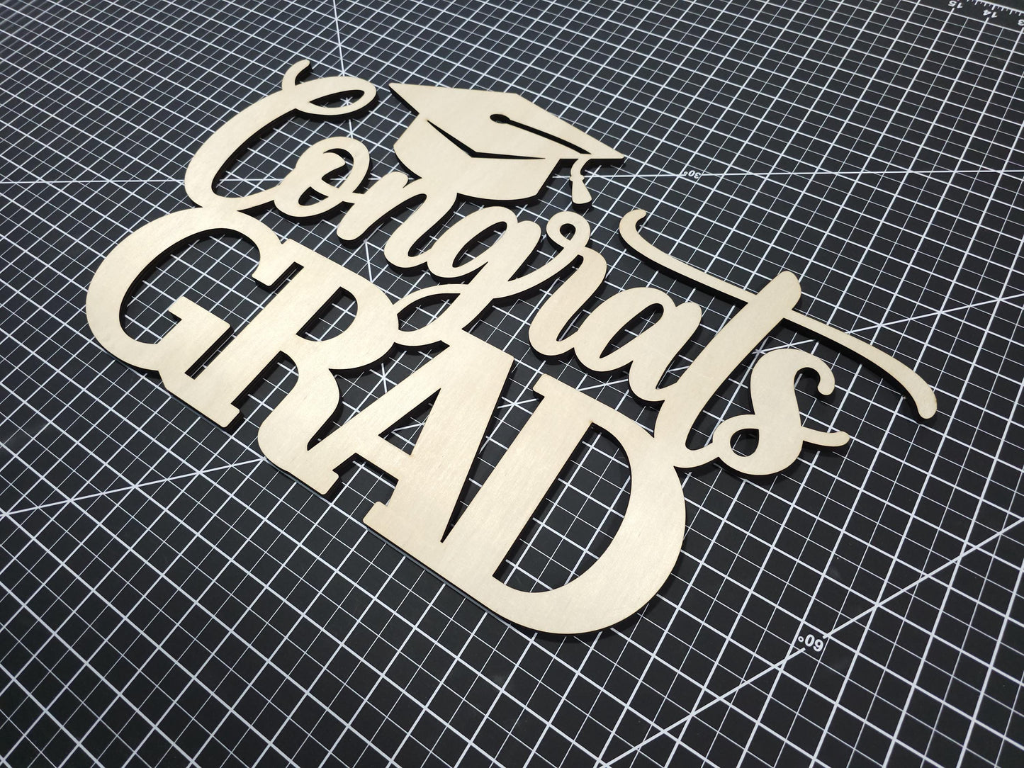 Congrats Grad Sign, Graduation Party Welcome Sign, Custom Wooden Backdrop Sign, Congratulations Decoration
