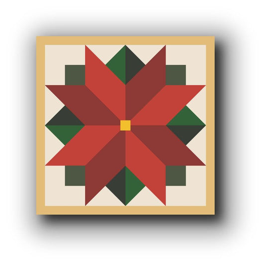 Christmas Bloom barn quilt pattern