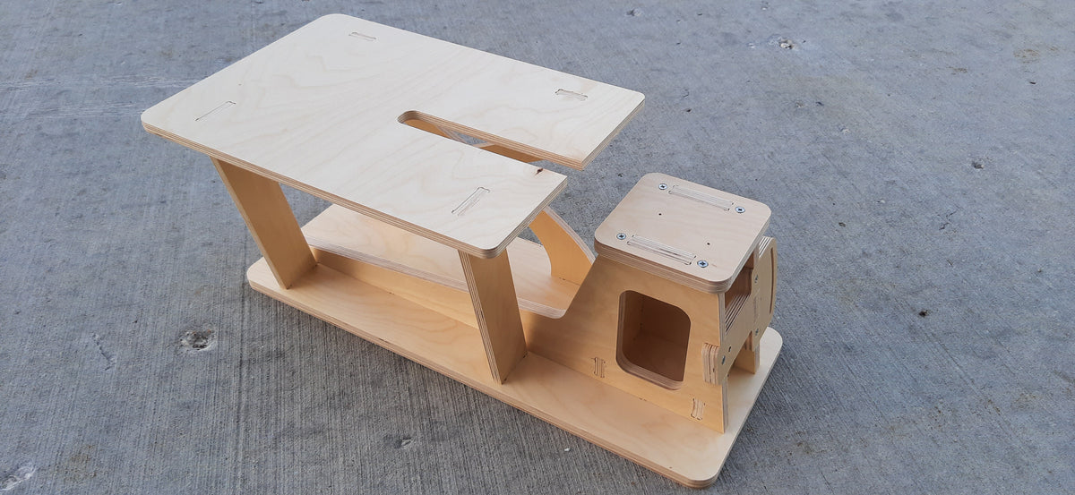 Version 2 - China Leather Shoe Patcher Sewing Machine Base with Table - Design Concepts Chi